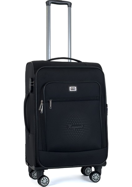 Oasis Kumaş Yüzeyli Valiz, Siyah - Orta Boy