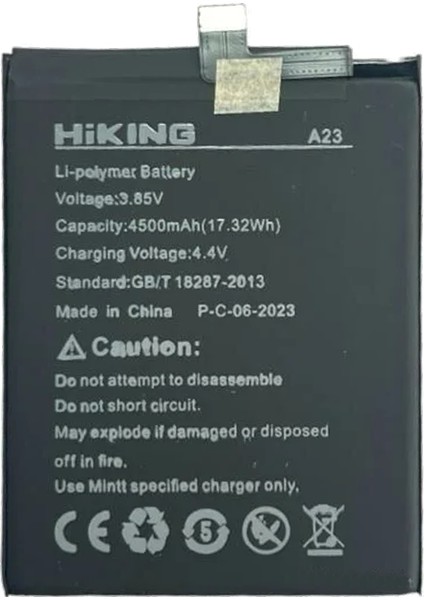 Hiking A23 Uyumlu Batarya Pil Sıfır Orijinal