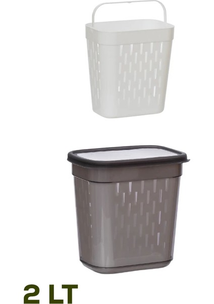 Süzgeçli Turşuluk, Zeytinlik, Çok Amaçlı Dikdörtgen Saklama Kabı Seti - 2 Lt fiyatları