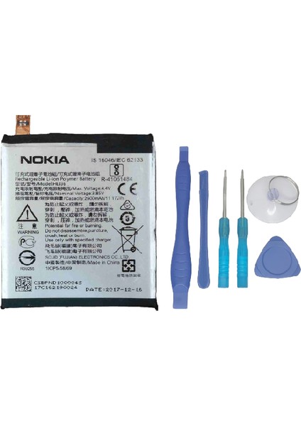 Nokia 5.1 Plus Uyumlu Batarya Pil Sıfır Orijinal + Tamir Seti