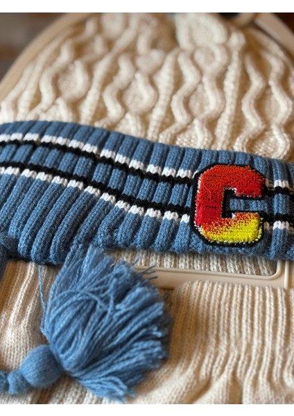 Bere Atkı Eldiven Takım 4-8 Yaş Erkek Letter C fiyatları