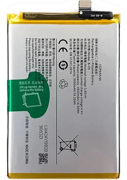 Vivo Y20 Uyumlu Batarya Pil Sıfır Orijinal