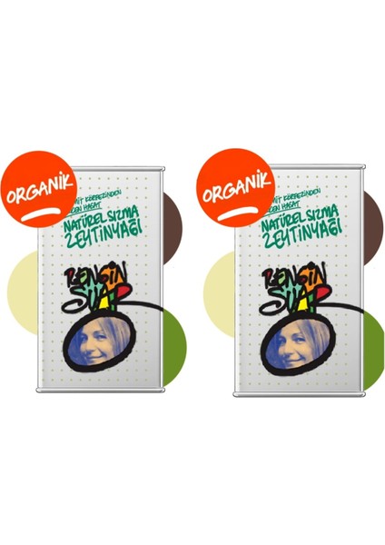 2x5 lt Organik Erken Hasat Natürel Sızma Zeytinyağı 2024-2025
