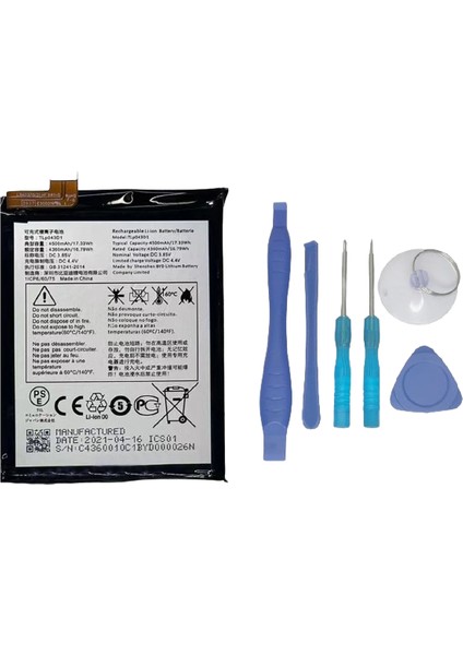 Tcl 10 Plus Uyumlu Batarya Pil Sıfır Orijinal + Tamir Seti