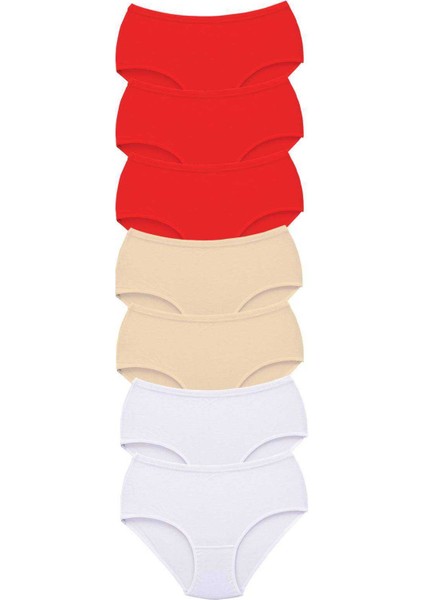 7 Adet Kadın Yüksek Bel Bato Kalın Lastik Külot S18