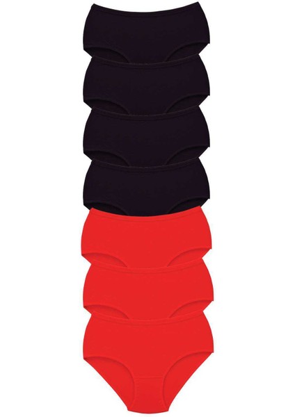 7 Adet Kadın Yüksek Bel Bato Kalın Lastik Külot S1