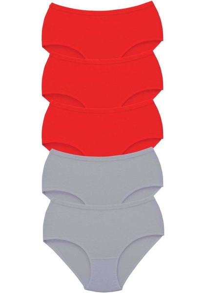 5 Adet Kadın Yüksek Bel Bato Kalın Lastik Külot S7