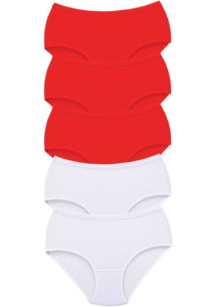 5 Adet Kadın Yüksek Bel Bato Kalın Lastik Külot S8