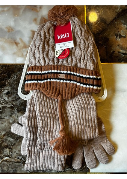 Bere Atkı Eldiven Takım 4-8 Yaş Erkek Letter C modelleri