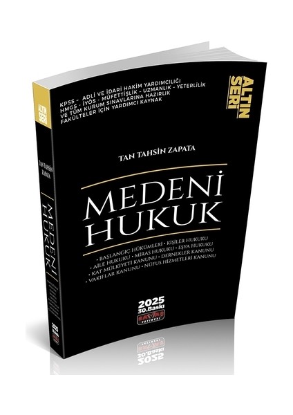 Medeni Hukuk Konu Anlatımı Altın Seri Savaş Yayınları Ocak 2025