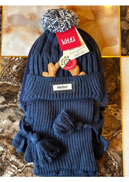 Bere Eldiven Atkı Takım 1-4 Yaş Hello Model