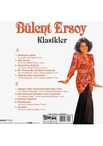 Bülent Ersoy - Klasikler (Plak)