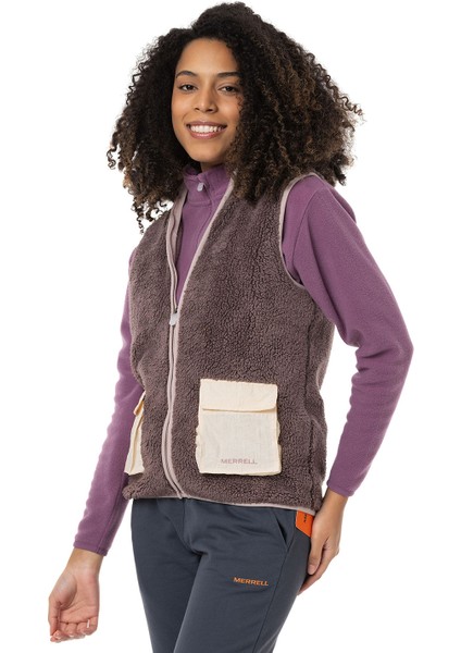 Kadın Outdoor Tekstil Yelek Jen Kahverengi indirimleri