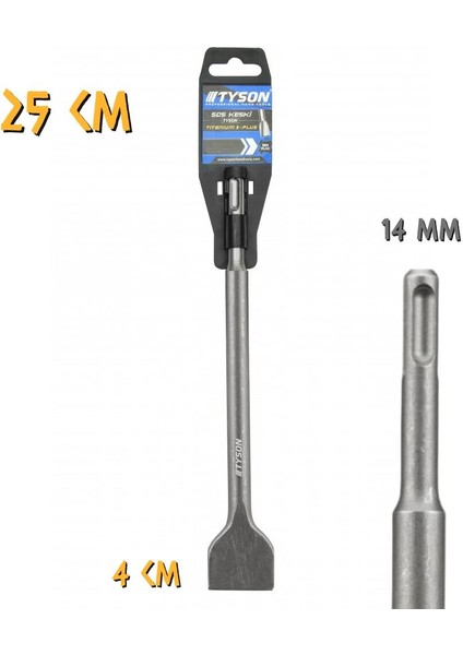 Kupa Tyson Sds Plus Geniş Keski - 14X250X40 Mm.