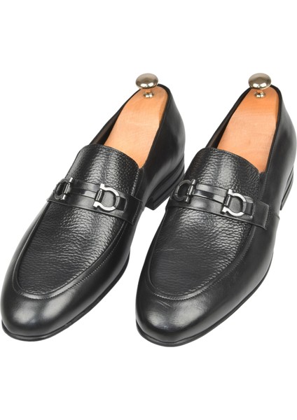 Tokalı Klasik Hafif Taban Deri Casual Ayakkabı Loafer 2509976