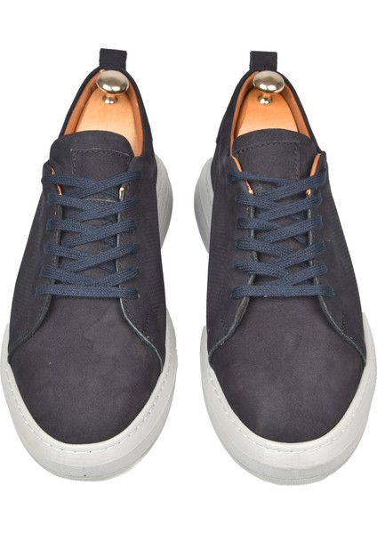 Eva Taban Bağcıklı Nubuk Deri Yüksek Taban Spor Ayakkabı Sneaker 2509953