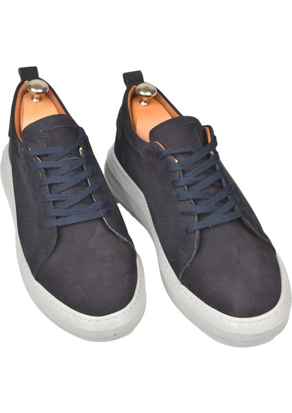 Eva Taban Bağcıklı Nubuk Deri Yüksek Taban Spor Ayakkabı Sneaker 2509953
