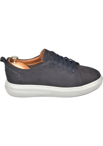 Eva Taban Bağcıklı Nubuk Deri Yüksek Taban Spor Ayakkabı Sneaker 2509953
