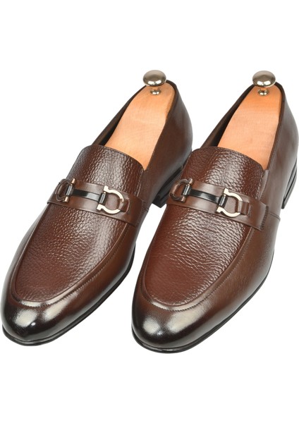 Tokalı Klasik Hafif Taban Deri Casual Ayakkabı Loafer 2509976