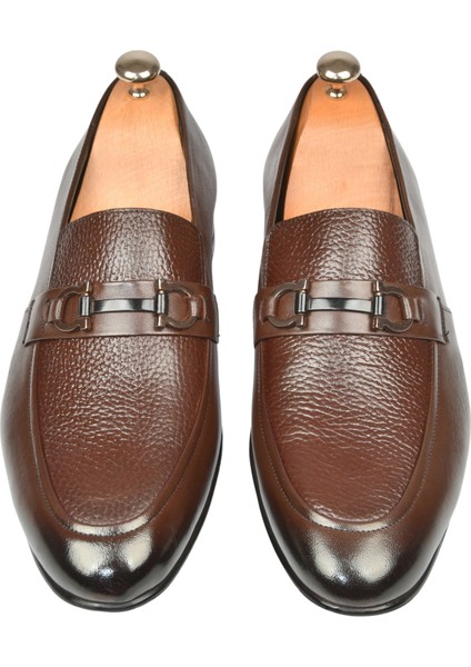 Tokalı Klasik Hafif Taban Deri Casual Ayakkabı Loafer 2509976