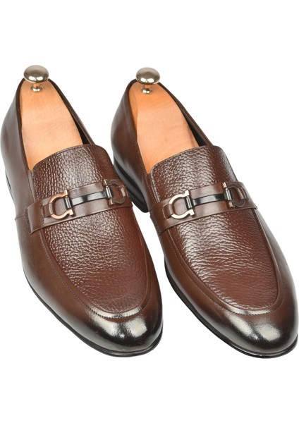 Tokalı Klasik Hafif Taban Deri Casual Ayakkabı Loafer 2509976
