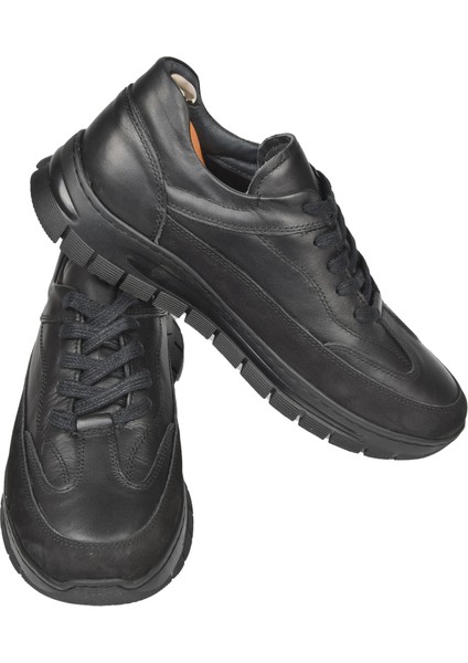 Bağcıklı Yüksek Taban Deri Spor Ayakkabı Sneaker 2501007 indirimleri