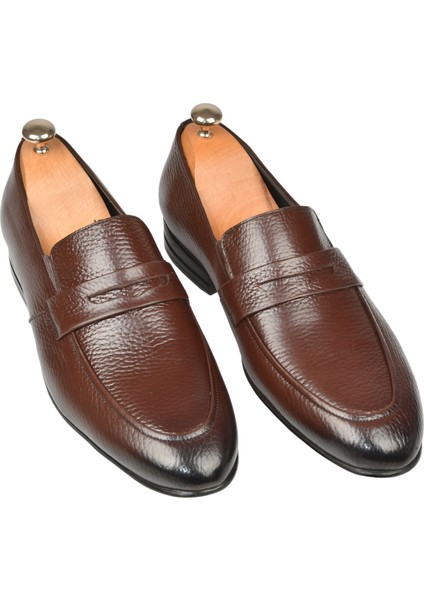 Desenli Deri Klasik Ayakkabı Loafer 2501002 fırsatları