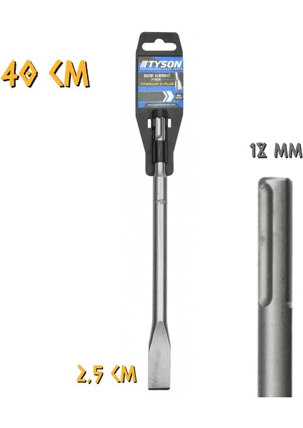 Kupa Tyson Sds Max Keski - 18X400X25 Mm.