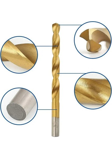 DIN338 Hss Matkap Ucu Tin Kaplı Altın Seri 3.2 mm