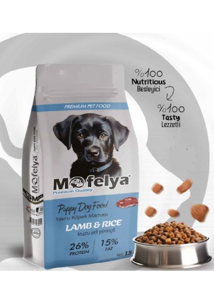 Yavru Köpek Maması 15 kg Kuzu Etli Pirinçli