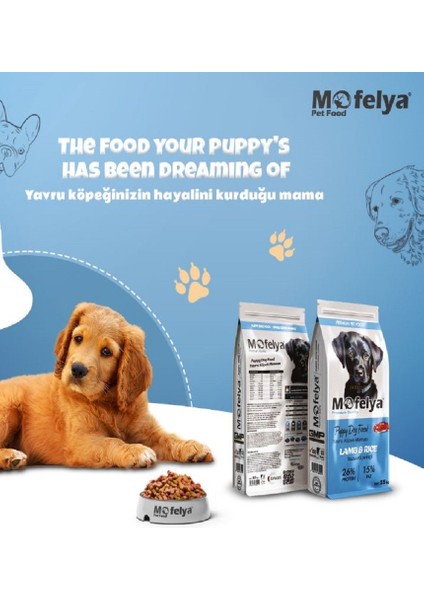 Yavru Köpek Maması 15 kg Kuzu Etli Pirinçli