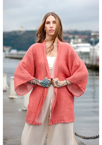Pira Istanbul Dört Kat Müslin Kimono