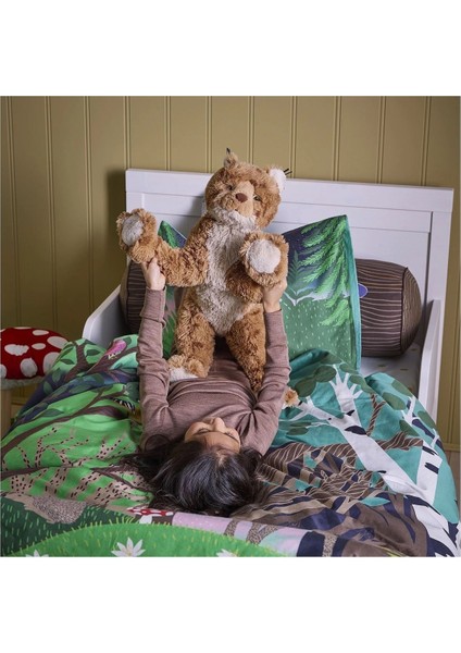 Yumuşak Peluş Oyuncak, Kahverengi, 63 Cm, Vaşak