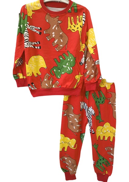 Renkli Alt Üst Takım Pijama Takımı
