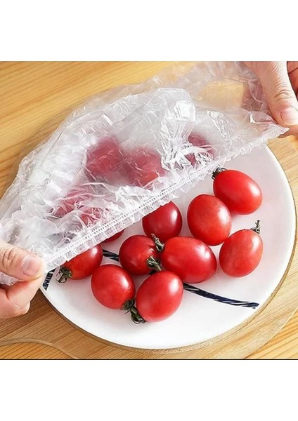 Tabak Bonesi, Tazeliği Koruyan Tabak Bonesi,şeffaf Saklama Torbası, Tekrar Kullanılabilir 100 Adet