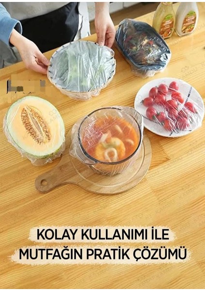 Tabak Bonesi, Tazeliği Koruyan Tabak Bonesi,şeffaf Saklama Torbası, Tekrar Kullanılabilir 100 Adet
