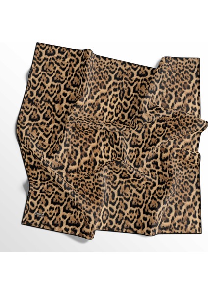 Leopar Desenli Soft Pamuk Eşarp - 04481
