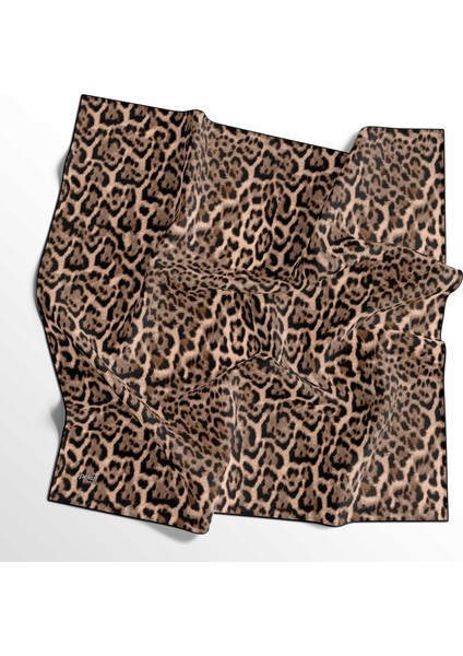 Leopar Desenli Soft Pamuk Eşarp - 04482