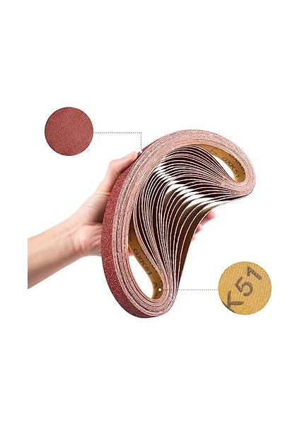 Scheppach BTS700 Uyumlu Bant Zımpara Kağıdı 6 Parça