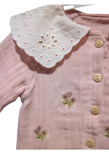 Çiçek Nakışlı Güpür Yakalı Takım fiyatları