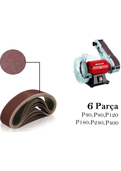 Einhell Tc-Us 240 Uyumlu Bant Zımpara Kağıdı 6 Parça