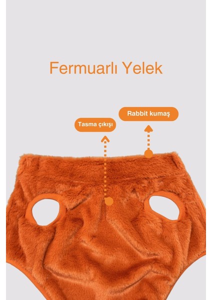 Köpek Kıyafeti - Fermuarlı Rabbit Köpek Ceketi modelleri