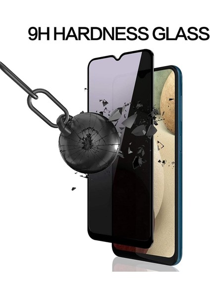 Samsung Galaxy A11 / M11 Uyumlu Hayalet Privacy Tam Kaplama Parmak İzi Bırakmayan Ekran Koruyucu Kırılmaz Cam