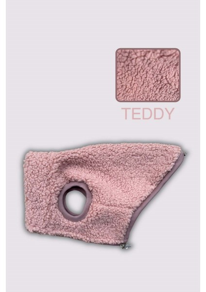 Köpek Kıyafeti - Fermuarlı Teddy Köpek Ceketi