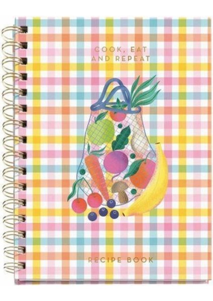 Happy Fruits A5 Telli Yemek Tarif Defteri