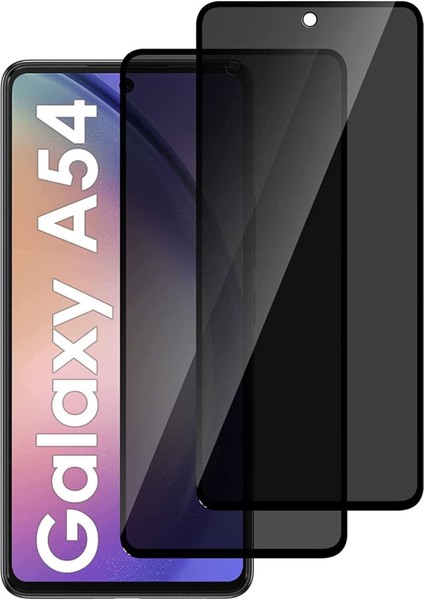 Samsung Galaxy A54 Uyumlu Hayalet Privacy Tam Kaplama Parmak İzi Bırakmayan Ekran Koruyucu Kırılmaz