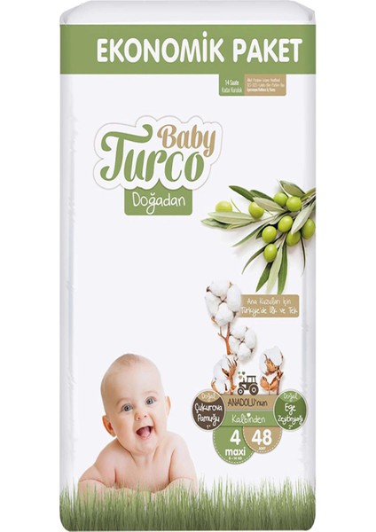 Baby Turco Ekonomik Paket No.4 Maxi 8 14KG_52 Li 00256