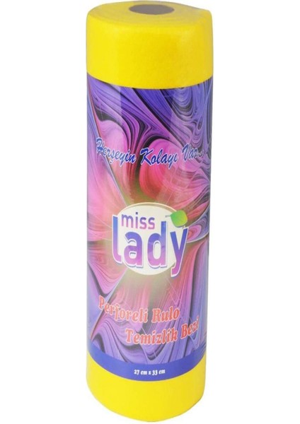 Miss Lady Perforeli Temizlik Bezi 27*33 10 mt