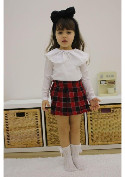 Çocuk Şort Etek Bluz Takım