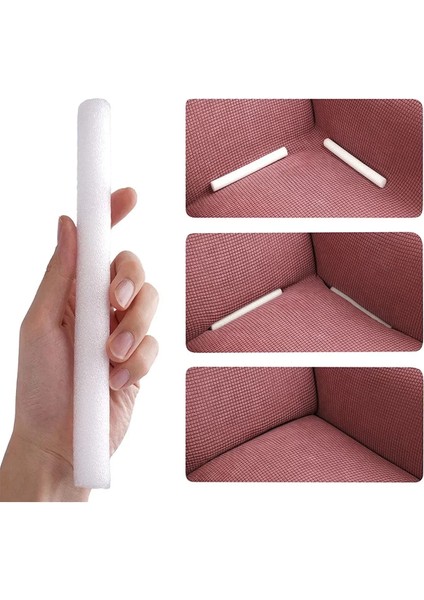 Baqdo Jakarlı Çubuk, Düz Desen 3+3+1+1 Lastikli Koltuk ,kanepe ,çekyat Örtüsü ,kılıfı Esnekli 3311 Takımı